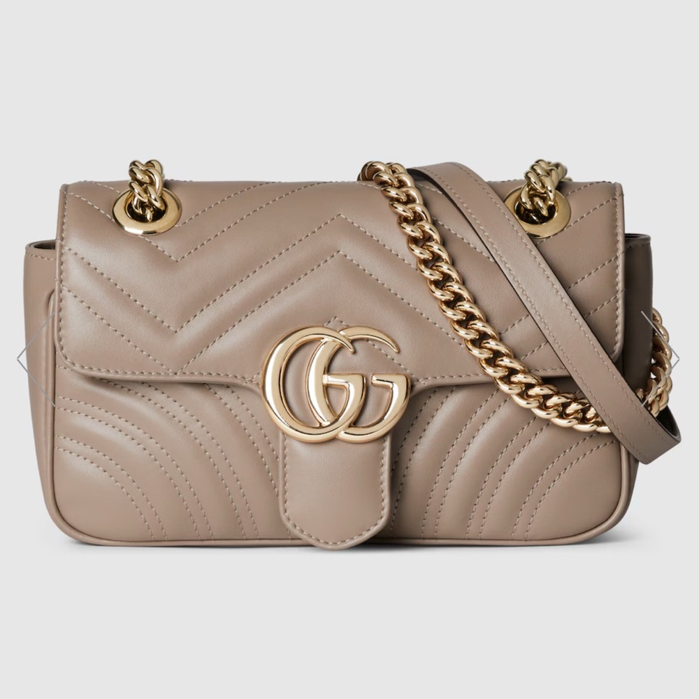 Gucci Azalea Matelesse GG Marmont Shoulder Bag.